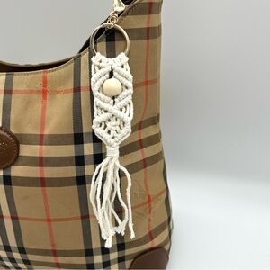 Set of 36 Boho Macrame Keychains Bag Charms New in packaging - reseller bundle